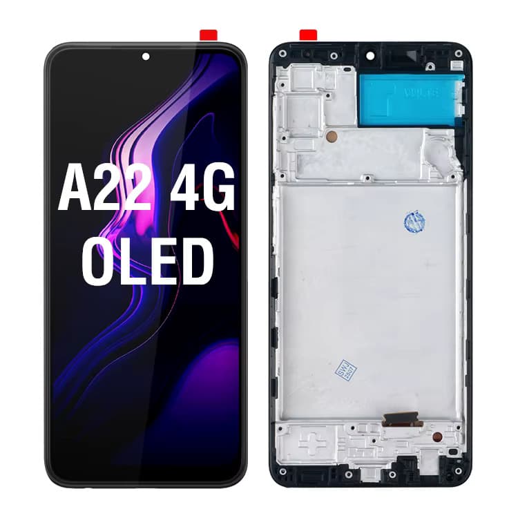 Samsung A22 4G OLED Display LCD with Frame