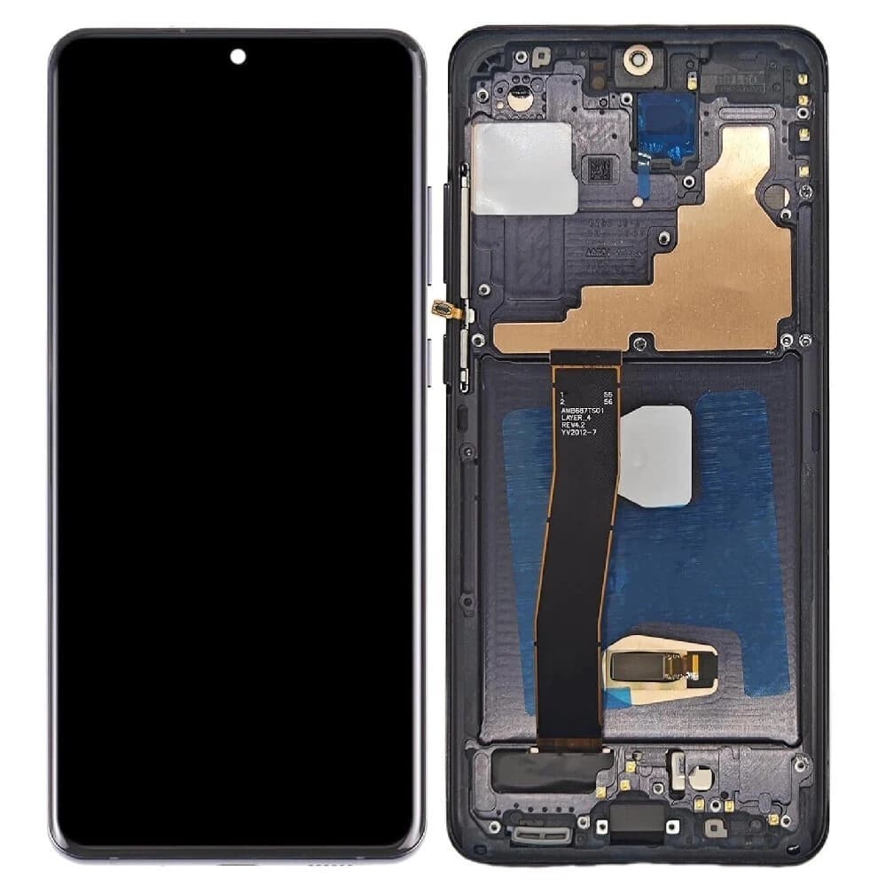 Samsung S20 Ultra Black OLED Display LCD with Frame 