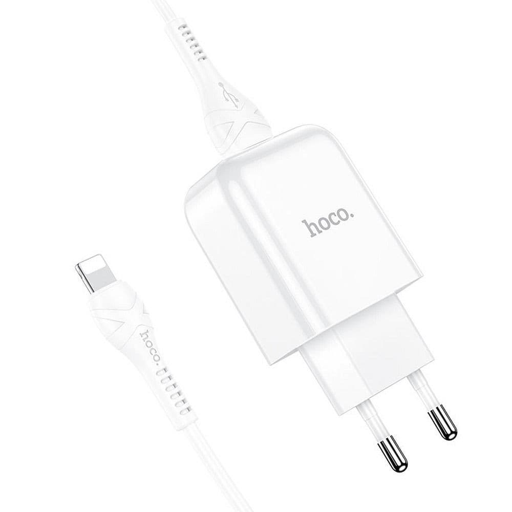 hoco N2 Vigour Single Port Safety Charger Set (Lightning, EU) White