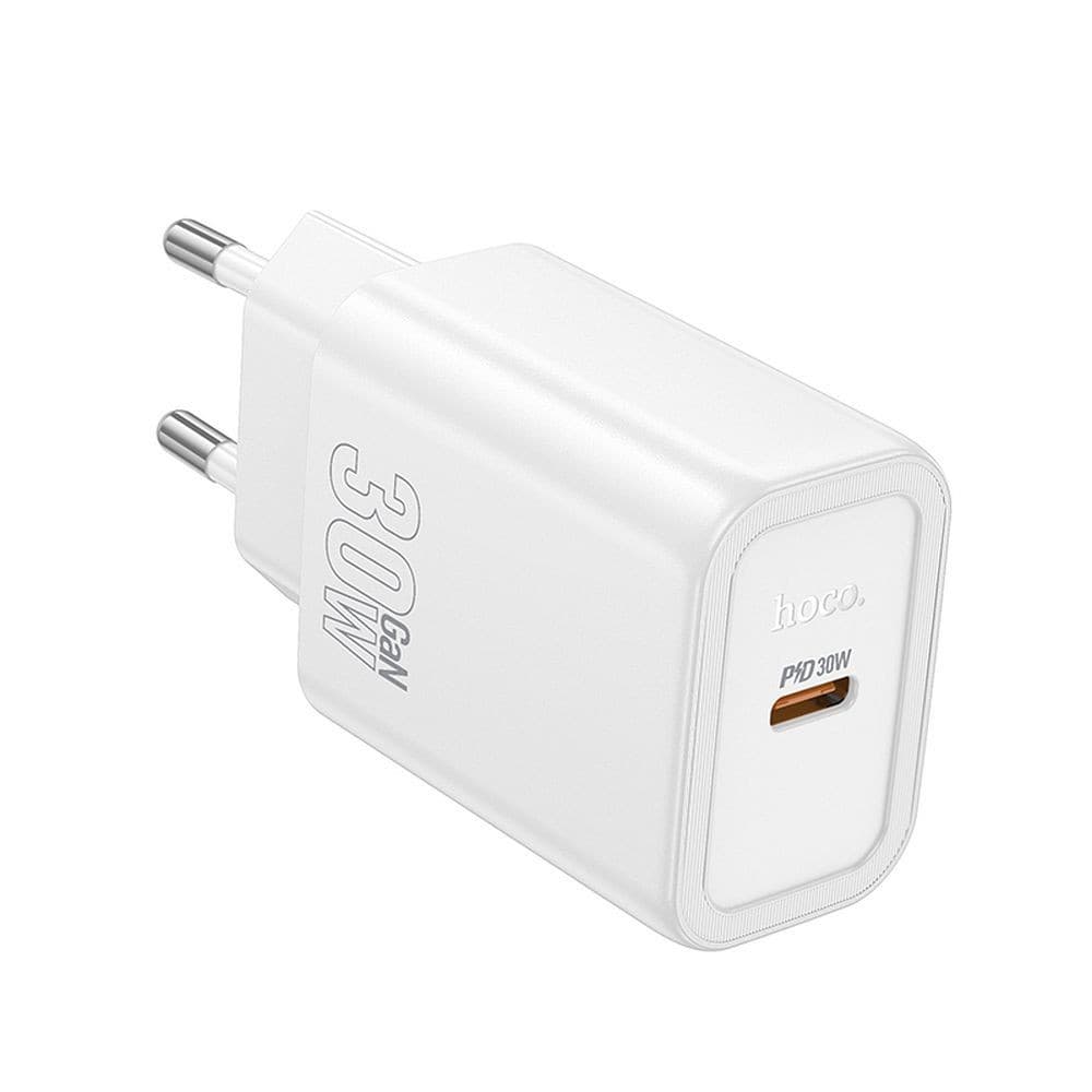 hoco N62 Gentle PD30W Single Port Fast Charger (EU) White