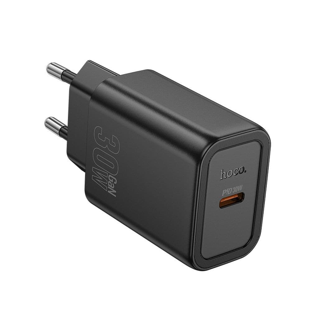 hoco N62 Gentle PD30W Single Port Fast Charger (EU) Black