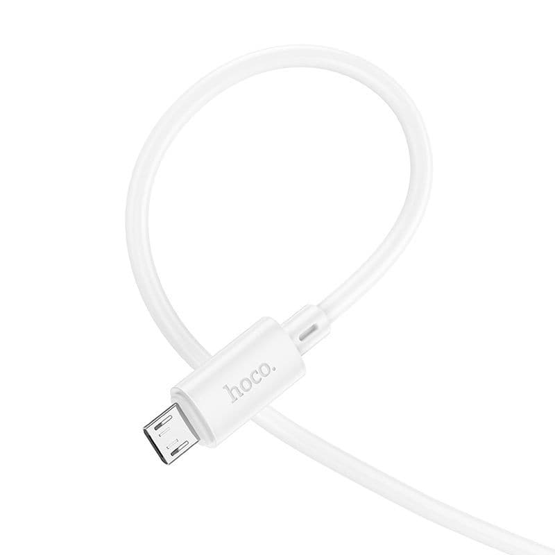 hoco X88 Gratified 2.4A USB-A to Micro USB Data Cable 1 m White
