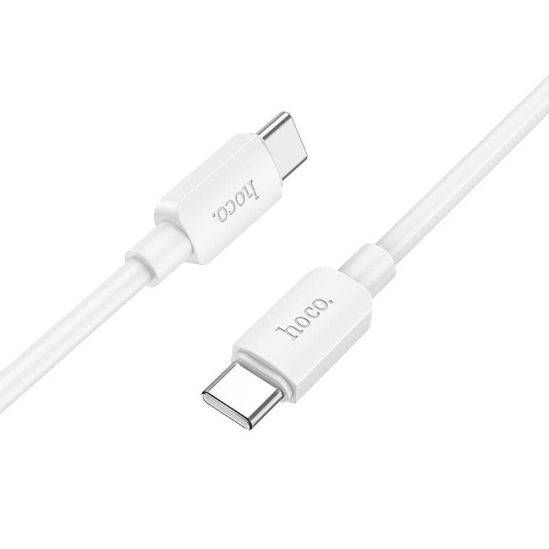 hoco X96 Hyper 60W Type-C to Type-C Fast Charging Data Cable 1 m White