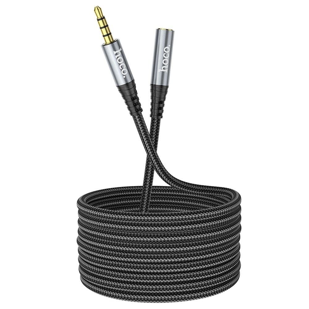 hoco UPA20 3.5mm Audio Extension Cable Male to Female 2 m Metal Grey