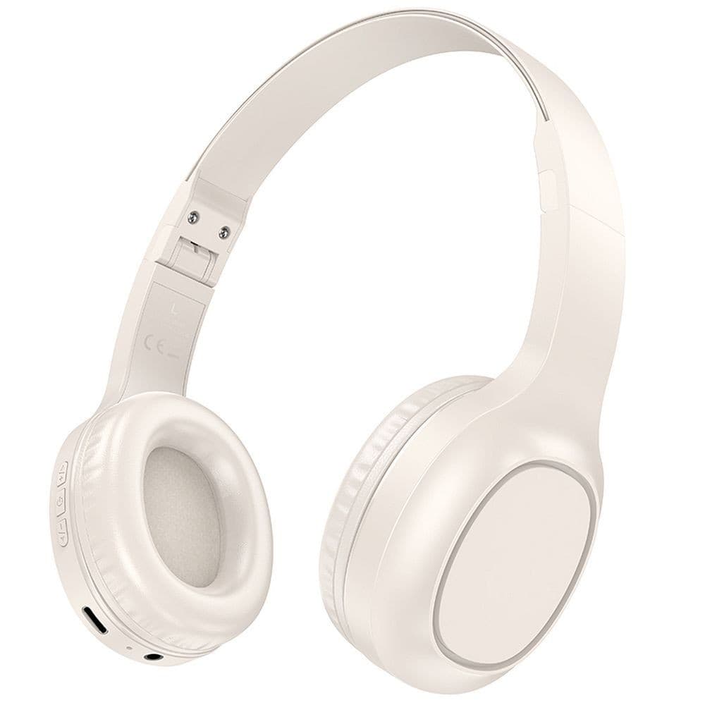 hoco W46 Foldable Bluetooth Headset Beige