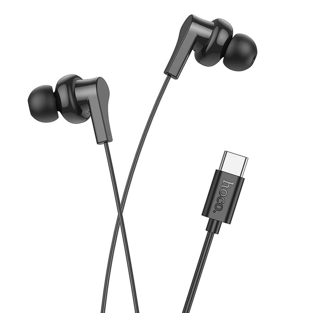 hoco M114 USB-C Universal Earphones with Mic Black
