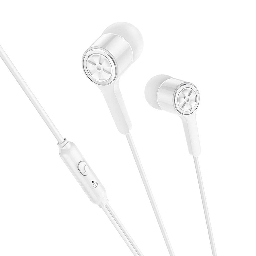 hoco M104 Gamble Universal Earphones with Mic White