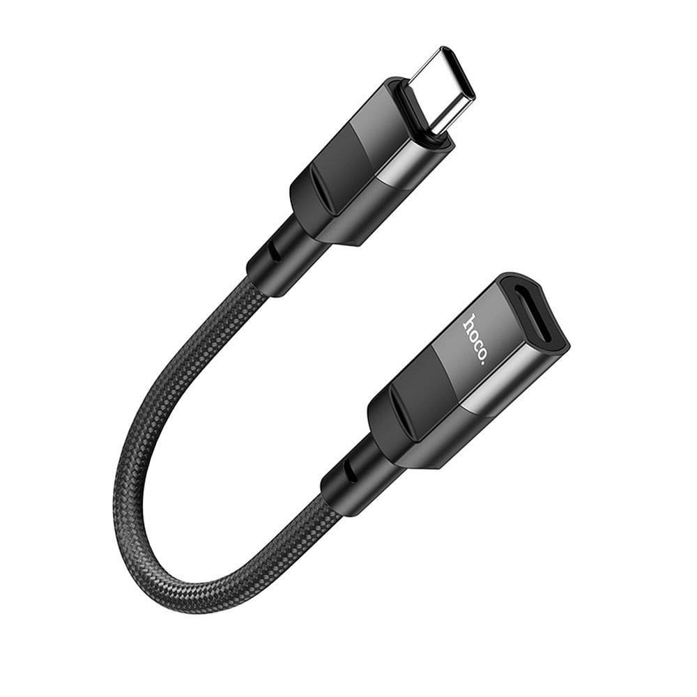 hoco U107 USB-C Male to Lightning Female Adapter Cable 10cm Black