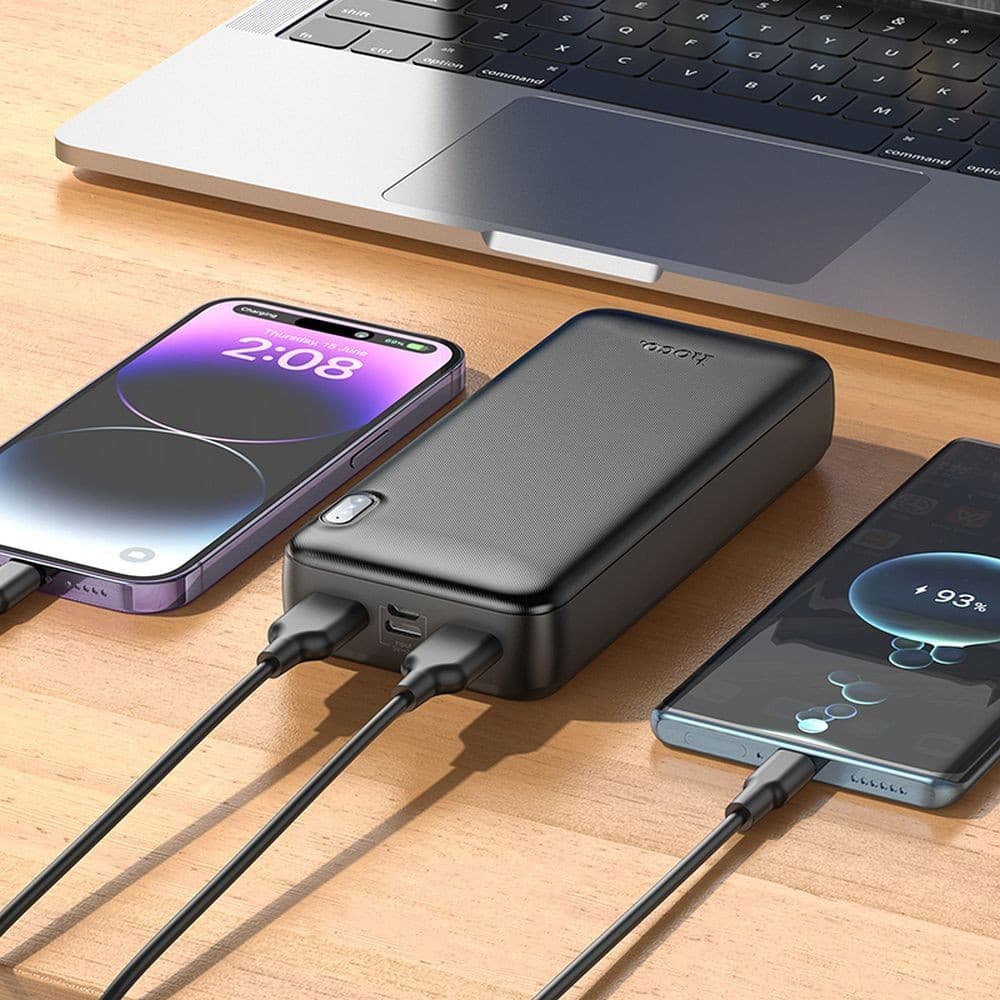 hoco J128A Powerful Large Capacity Power Bank 20000mAh Black