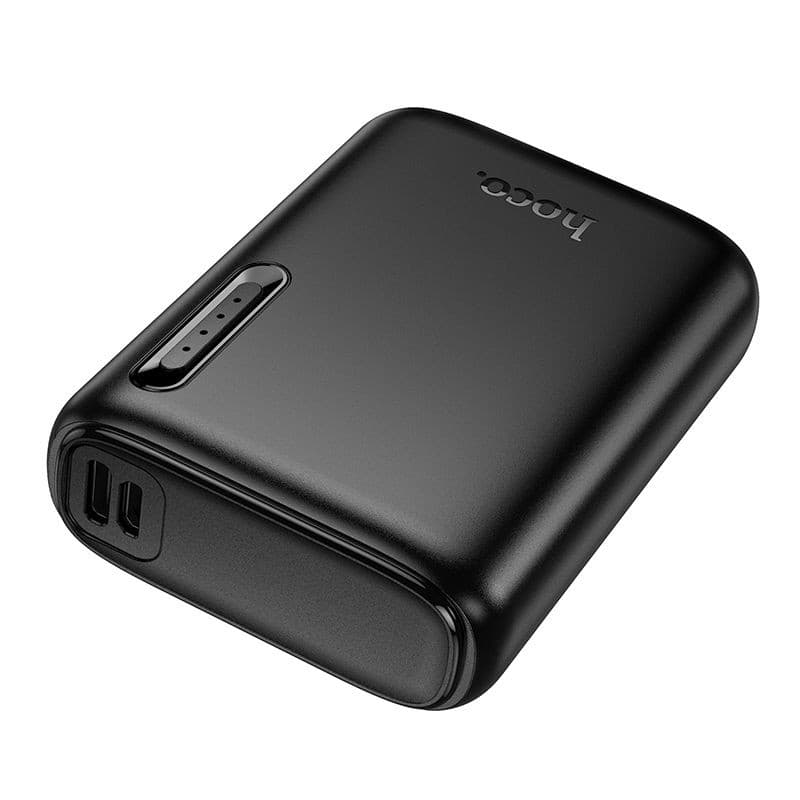hoco J158 Runner Portable 3-Port Power Bank 5000mAh Black