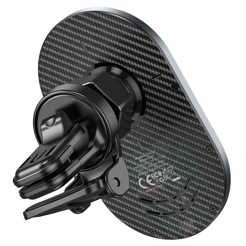 hoco CA91 Jade Magnetic Wireless Charging Car Vent Holder Black