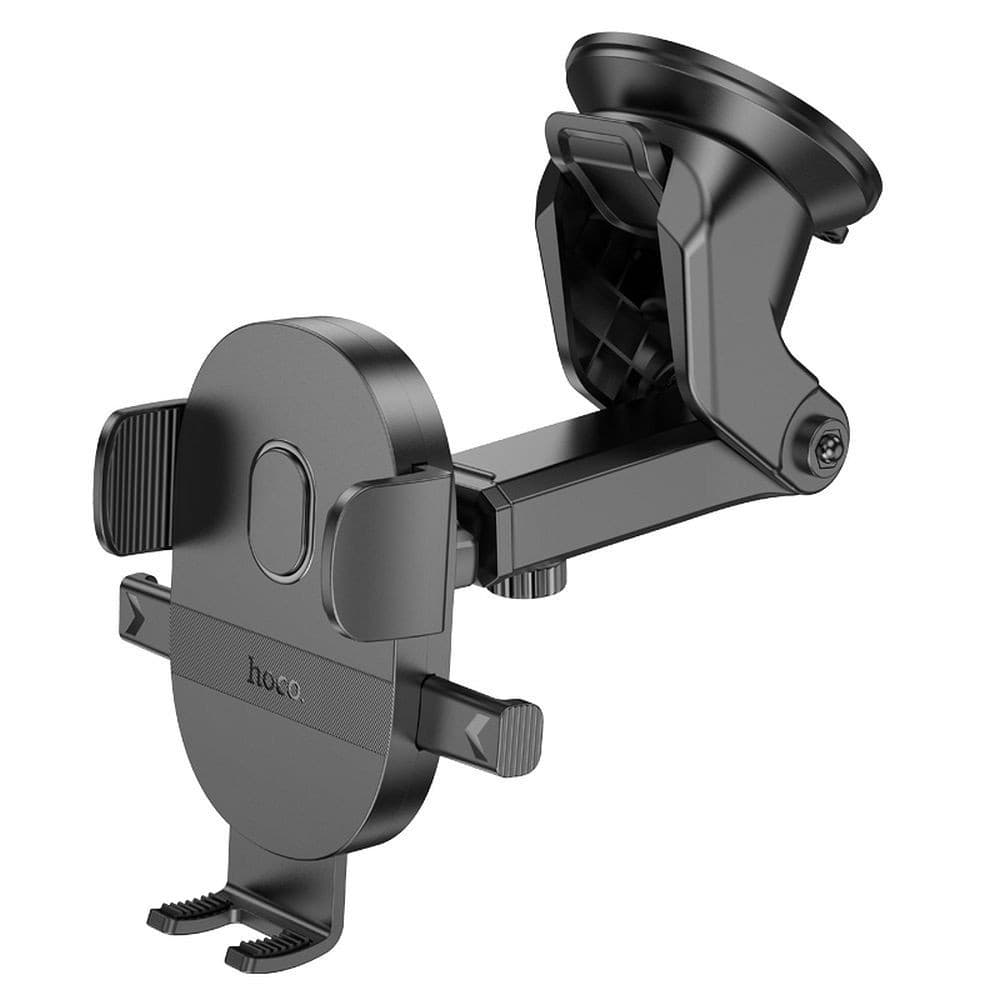 hoco H19 Mighty One-Button Centre Console Car Holder Black