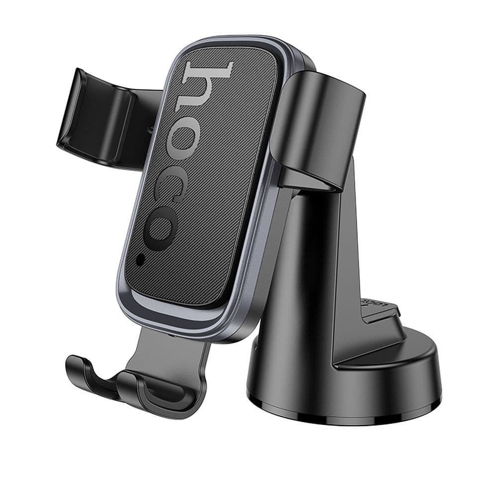 hoco H81 Vista Series Gravity Sensor Centre Console Car Holder Black Metal Grey