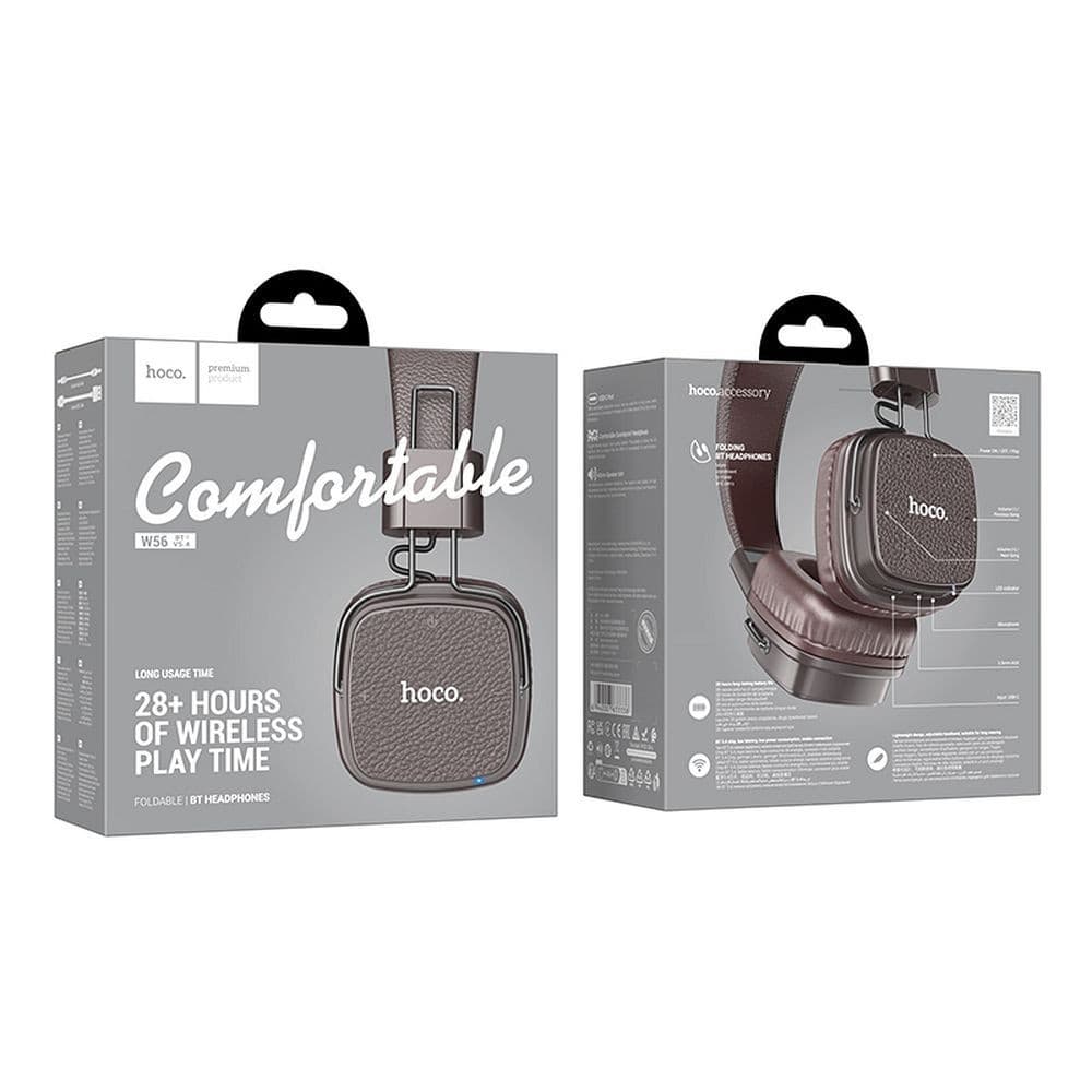 hoco W56 Comfortable Foldable Bluetooth Headphones Brown